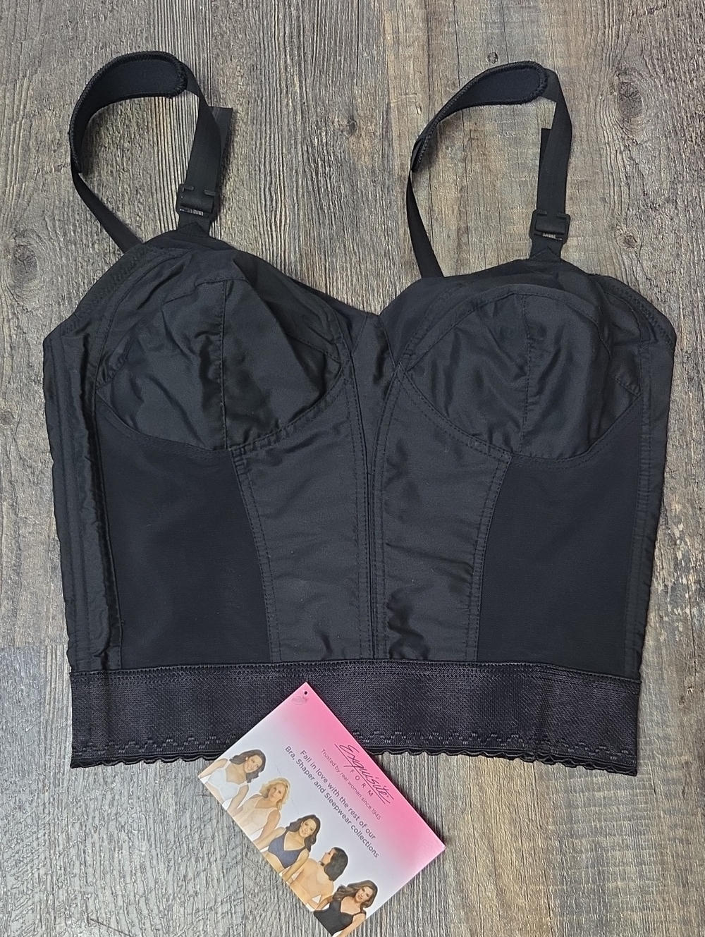 Black Longline Bustier Bra - Women Intimates